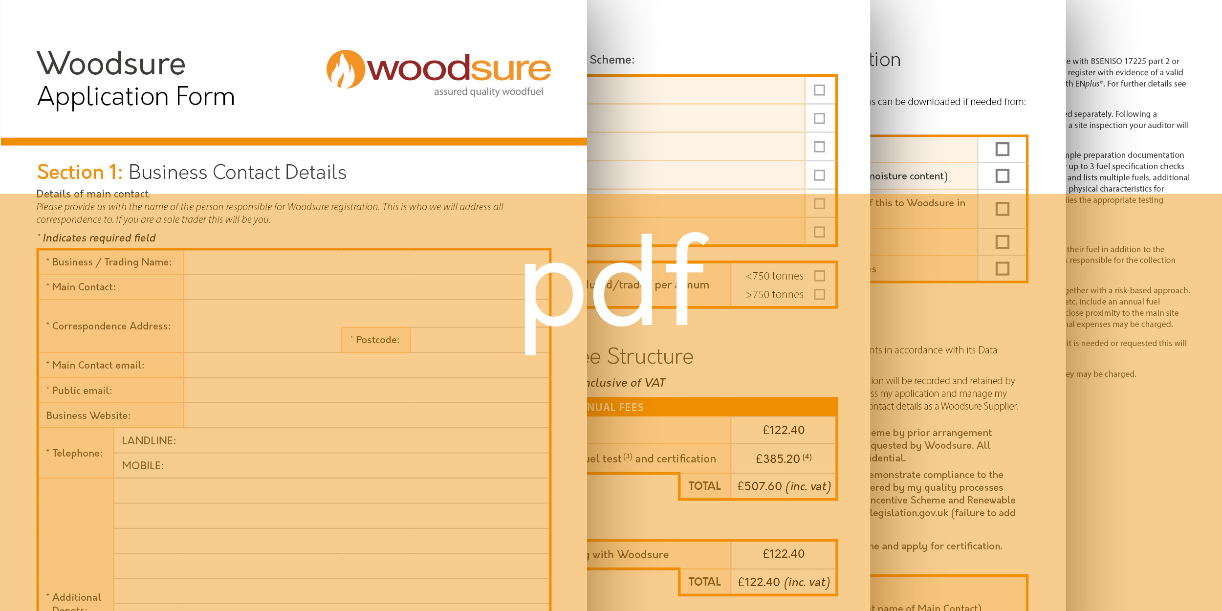 woodsure application form - pdf